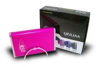 CAJA EXTERNA USB 3.5 PARA DISCO DURO SATA ROSA IXIUM
